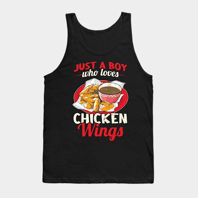 Just a boy who loves Chicken Wings Tank Top by Peco-Designs